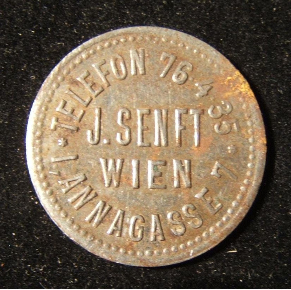 5x Continental European Jewish Business/merchant Tokens, Early 20th Century - Autres & Non Classés