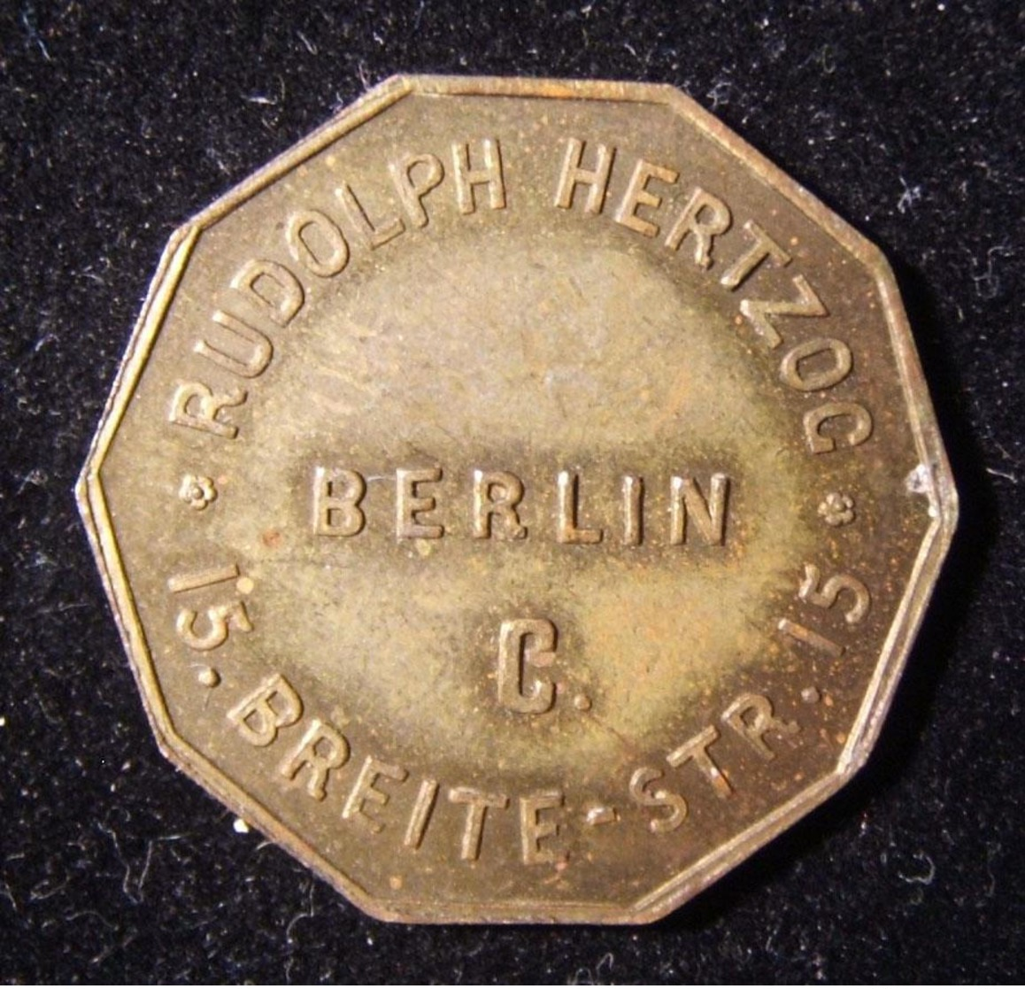 5x Continental European Jewish Business/merchant Tokens, Early 20th Century - Autres & Non Classés