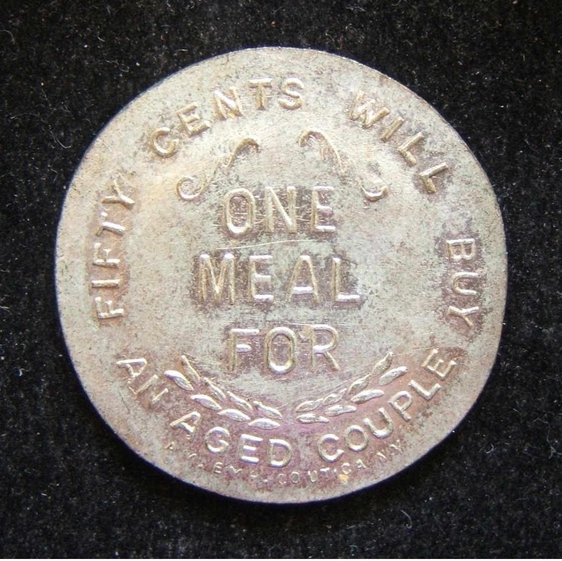 American Jewish Brooklyn Hebrew Home & Hospital For The Aged Judaica 50c Token - Autres & Non Classés