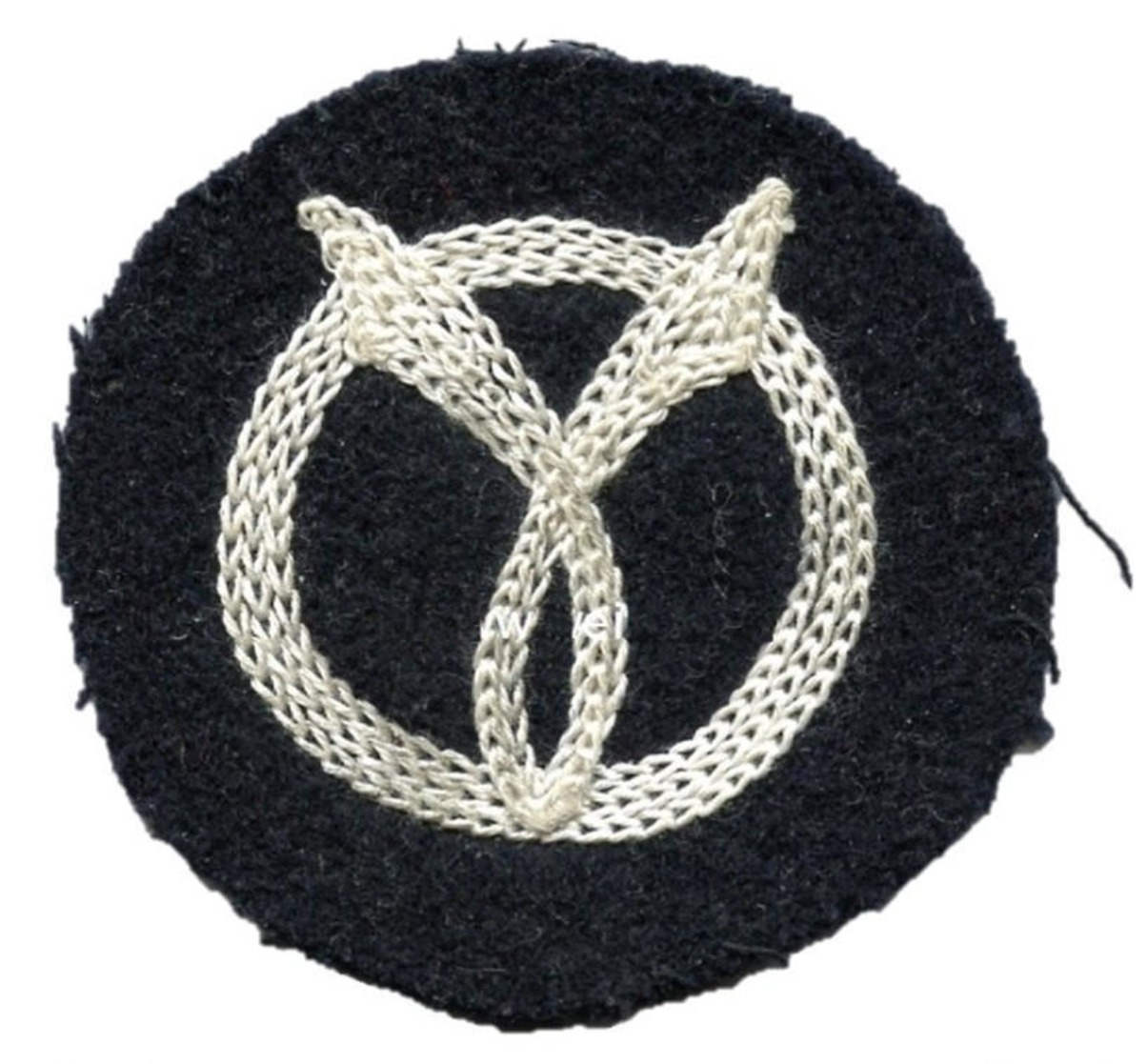 Collaborationist Vichyite Milice Francaise Franc-Garde Embroidered Emblem Patch - 1939-45