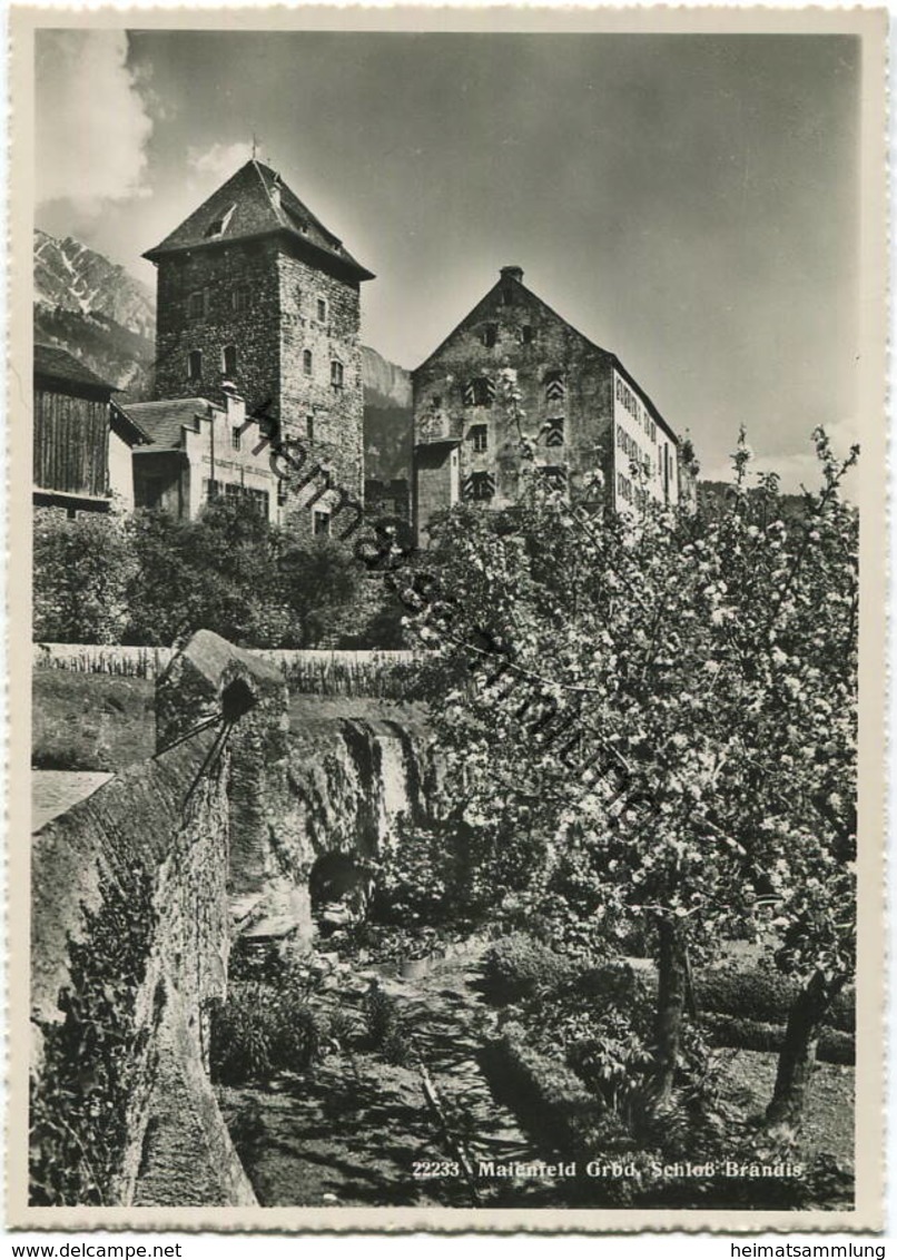 Maienfeld - Schloss Brandis - Foto-AK Grossformat - Verlag Foto-Gross St. Gallen - Maienfeld
