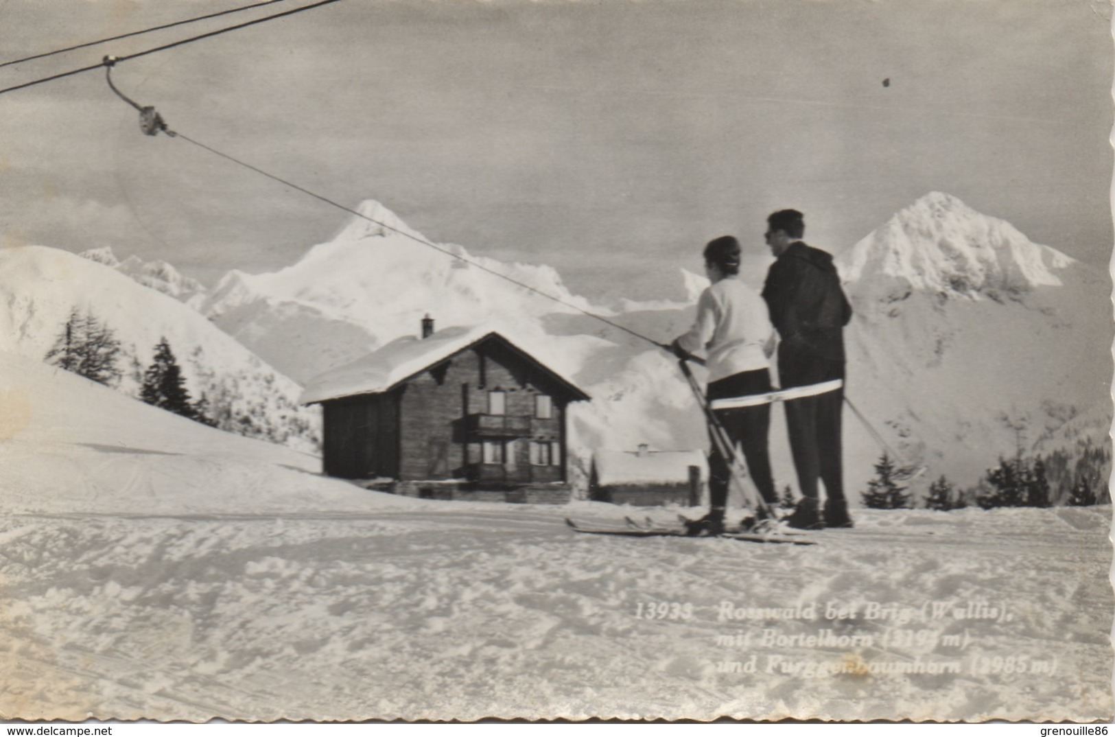 CPA SUISSE ROSSWALD BEI BRIG Hôtel Klenenhorn 1963 - Autres & Non Classés