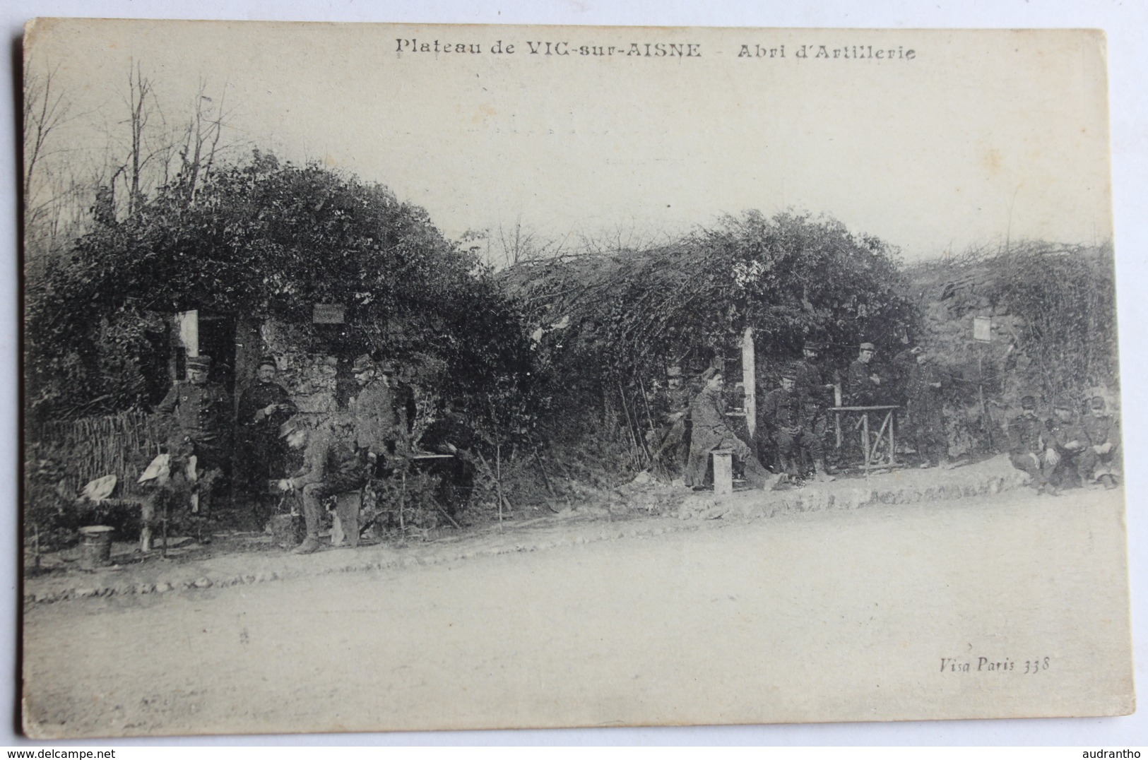 CPA Plateau De Vic Sur Aisne 02 Abri D'artillerie Guerre 1914 1918 WWI - Guerre 1914-18