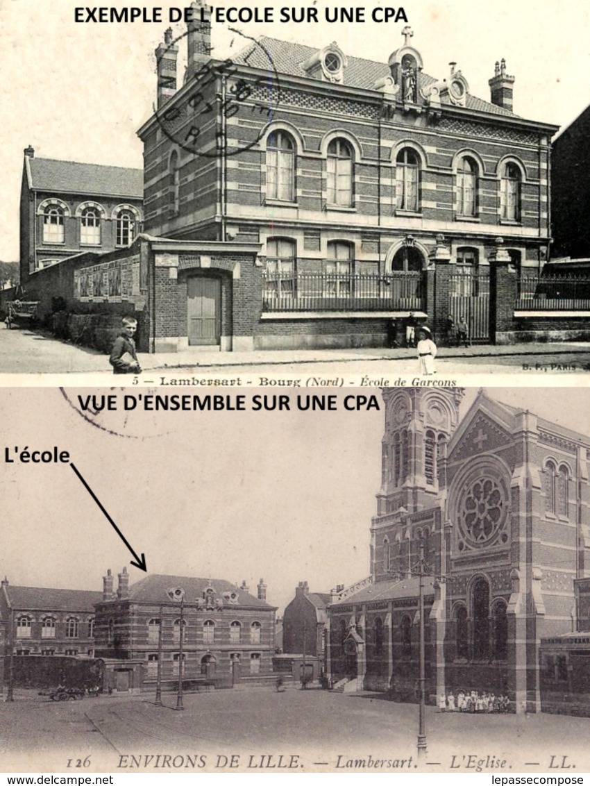 INEDIT LAMBERSART - MAI 1940 - LES ALLEMANDS PLACENT UN CANON DEVANT L' ECOLE - FONDATION CLOUET DES PESRUCHES - Lambersart