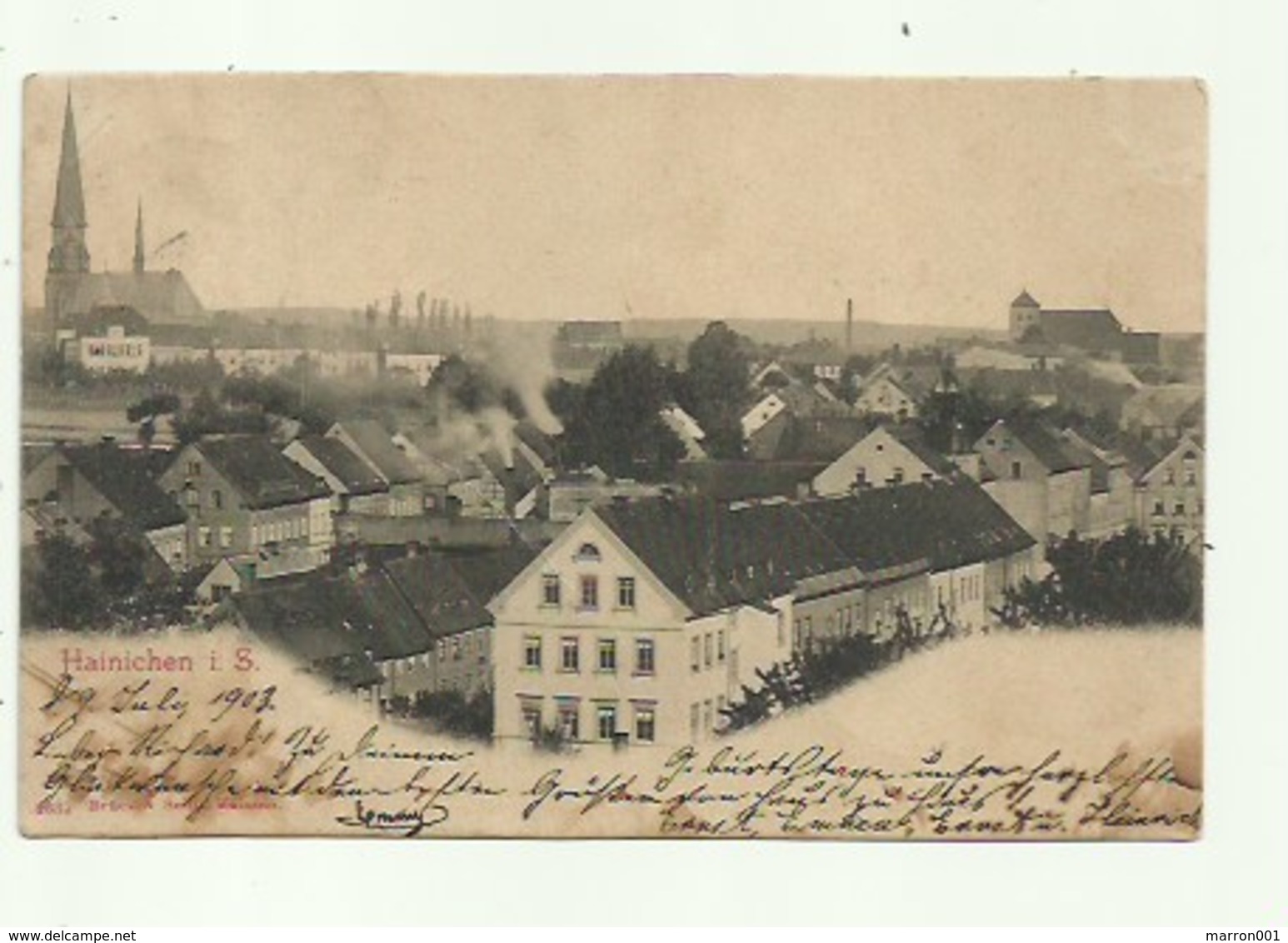 Hainichen - Verzonden 1903 (2 Scans) - Hainichen