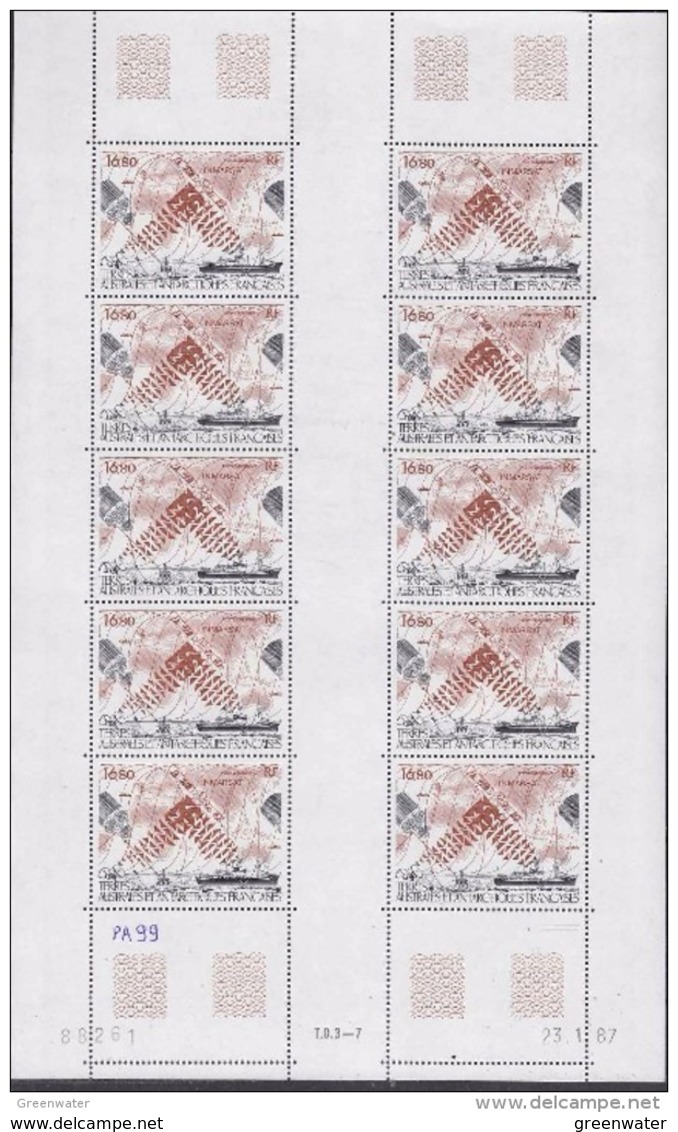 TAAF 1987 Inmarsat 1v Sheetlet (unfolded)  ** Mnh (TA209) - Ongebruikt