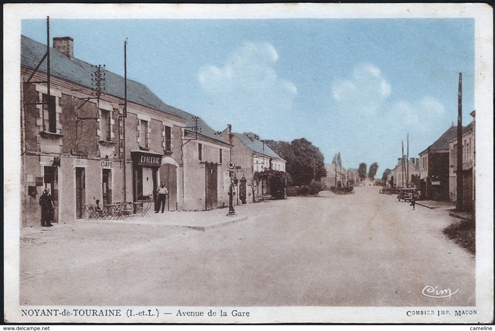 37 . NOYANT EN TOURAINE - Avenue De La Gare - Pompe Essence - Autres & Non Classés