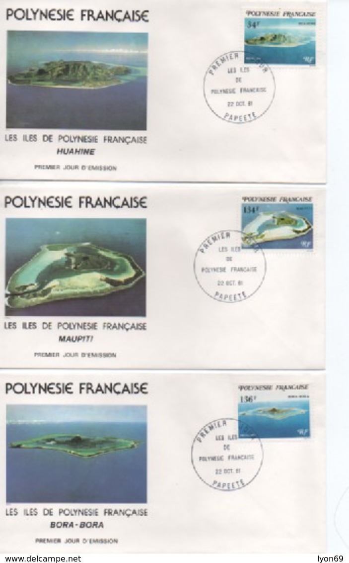 FDC POLYNESIE     LES ILES  DE POLYNESIE     N° YVERT ET TELLIER  171/3 - FDC