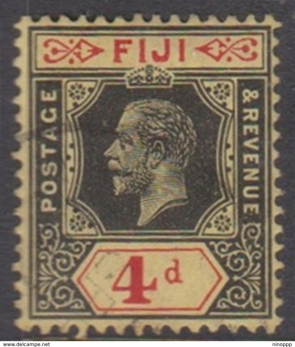 Fiji SG 131 1914 King George V 4d Black And Red Yellow, Mint Never Hinged - Fiji (1970-...)