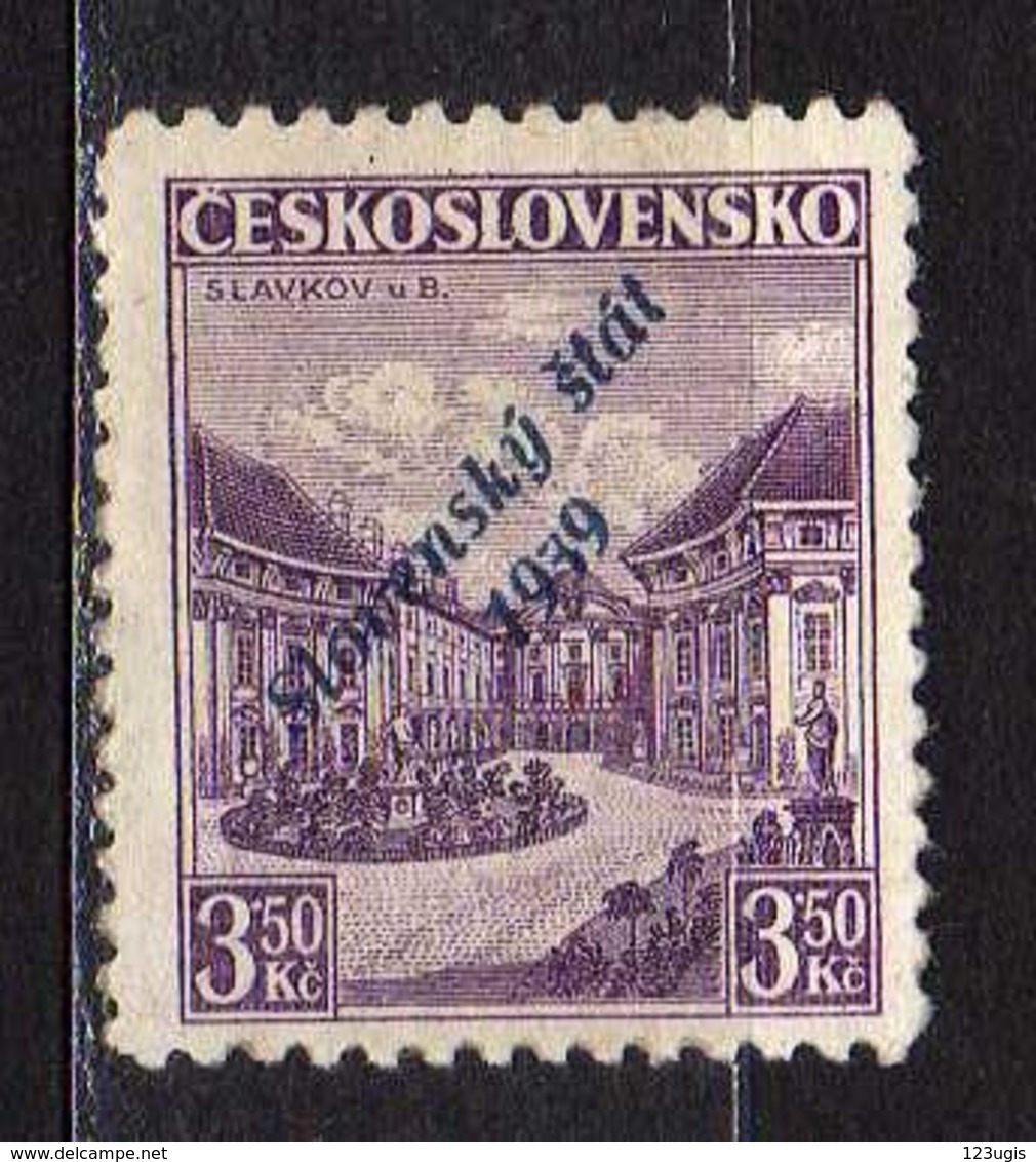 Slowakei / Slovakia, 1939, Mi 19 B * [240319XXIV] - Nuovi