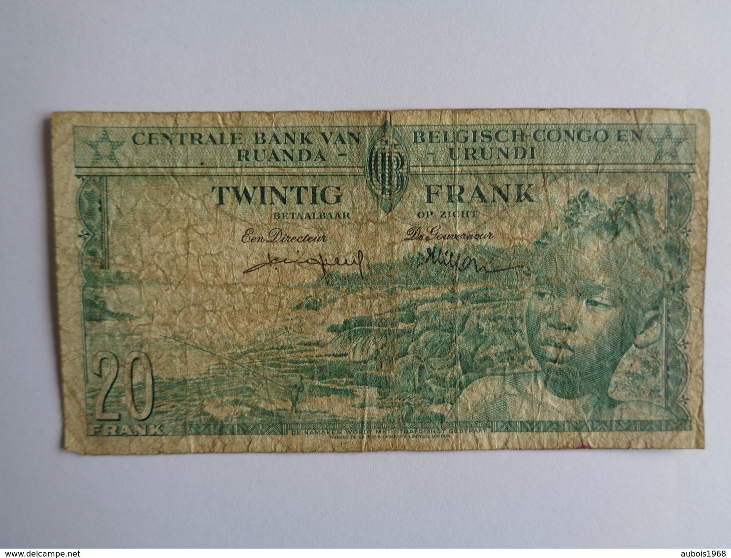 Banque Centrale Du Congo Belge Et Du Ruanda - Urundi - Vingt Francs - 15.04.57 - Bank Van Belgisch Kongo