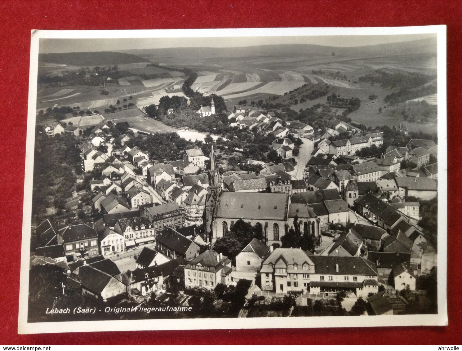 AK Lebach Saar Fliegeraufnahme Ca. 1950 - Kreis Saarlouis