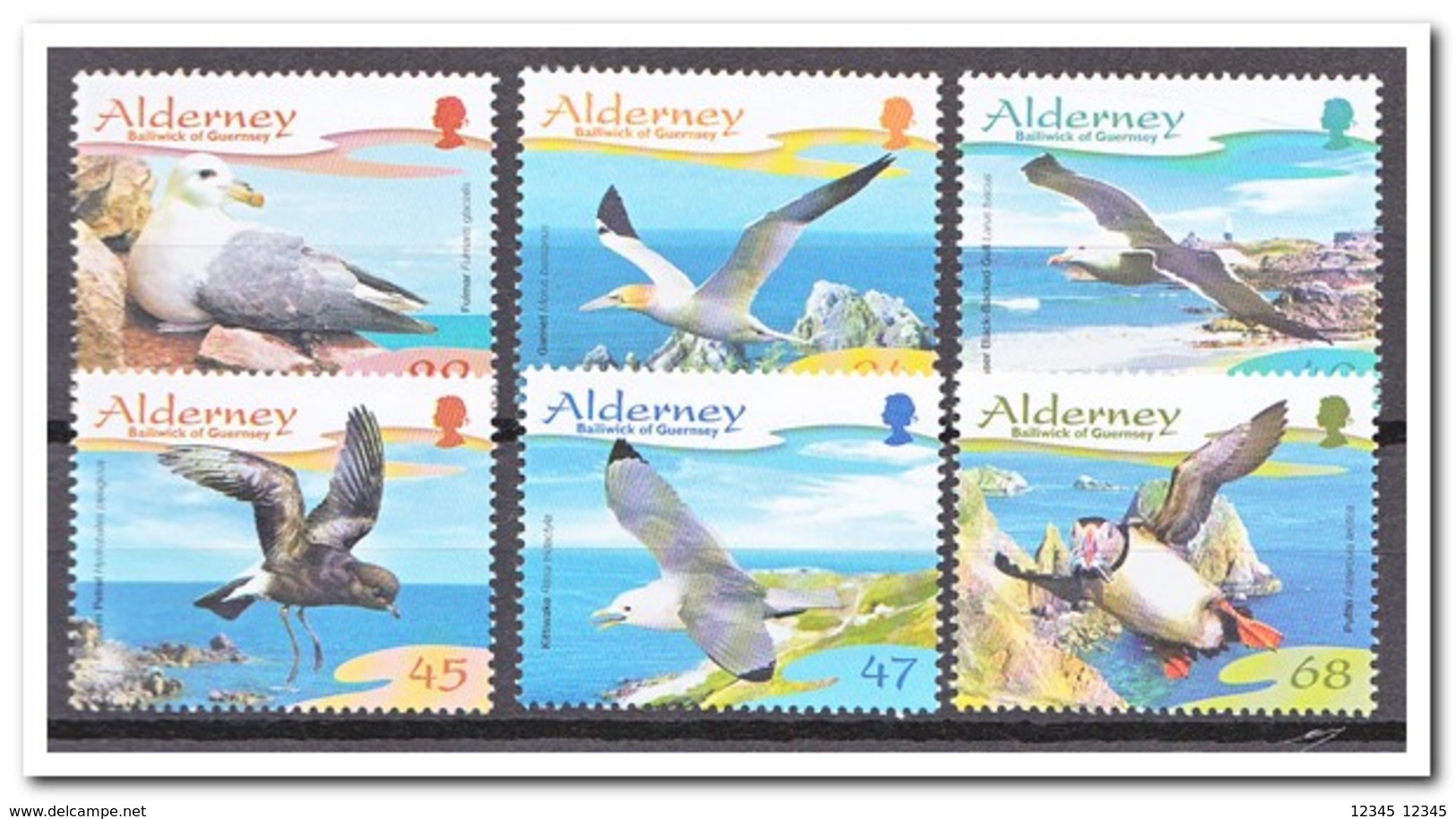 Alderney 2006, Postfris MNH, Birds, Lighthouse - Alderney