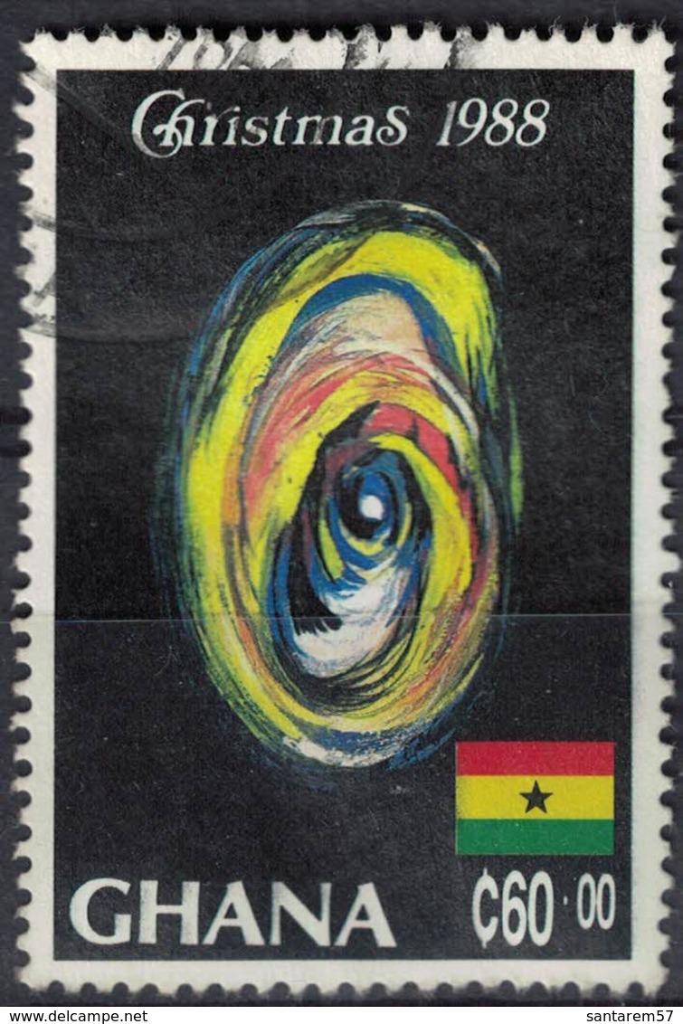 Ghana 1988 Oblitéré Used Christmas Mother And Child Noël Oeuvre La Mère Et L'Enfant - Ghana (1957-...)