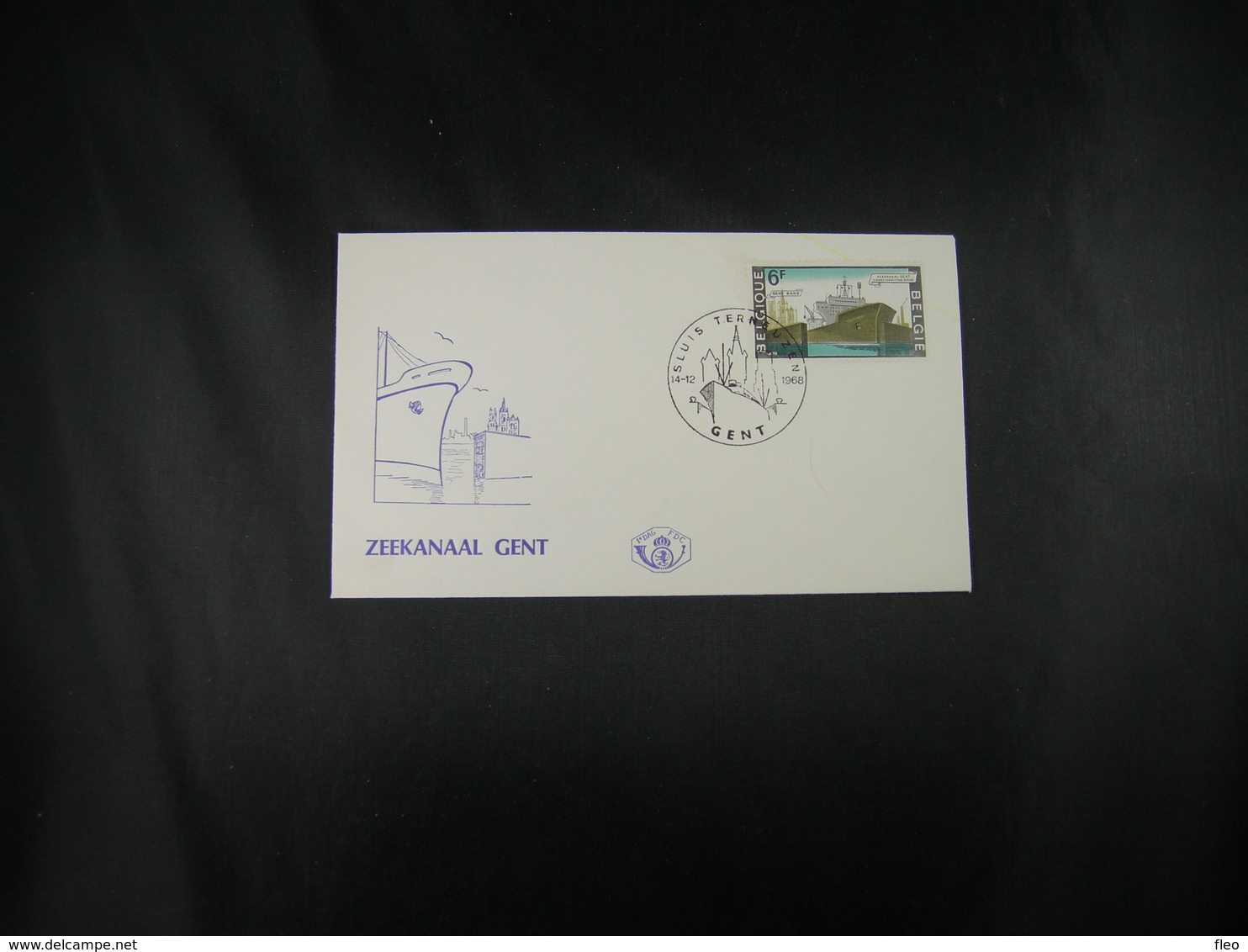 BELG.1968 1479 FDC  (Gent )  : " Zeekanaal Van Gent / Canal Maritime De Gand " - 1961-1970