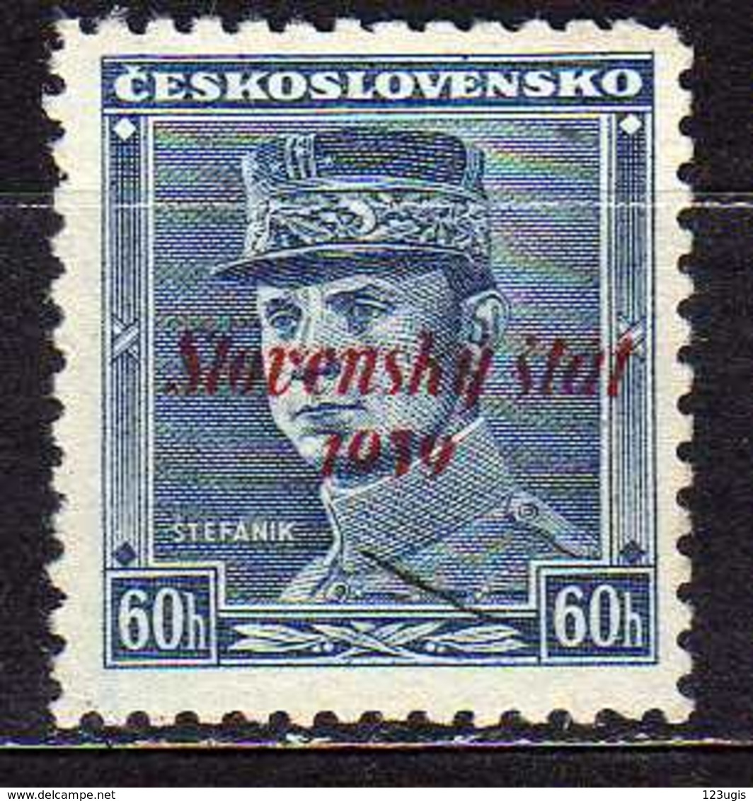 Slowakei / Slovakia, 1939, Mi 11 ** Geprüft [240319XXIV] - Nuovi