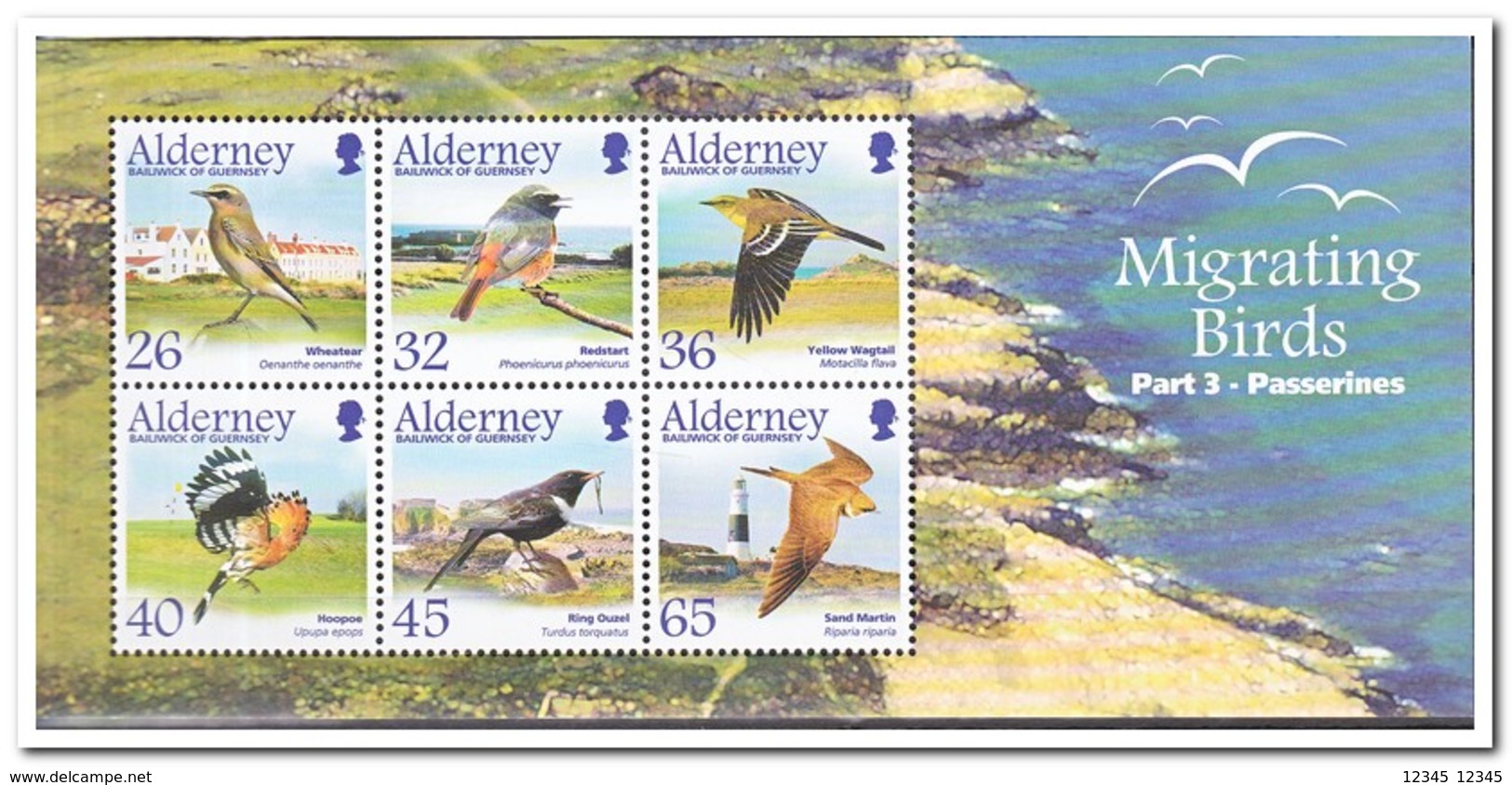 Alderney 2004, Postfris MNH, Flora, Fauna, Birds, Butterflies, Lighthouse - Alderney