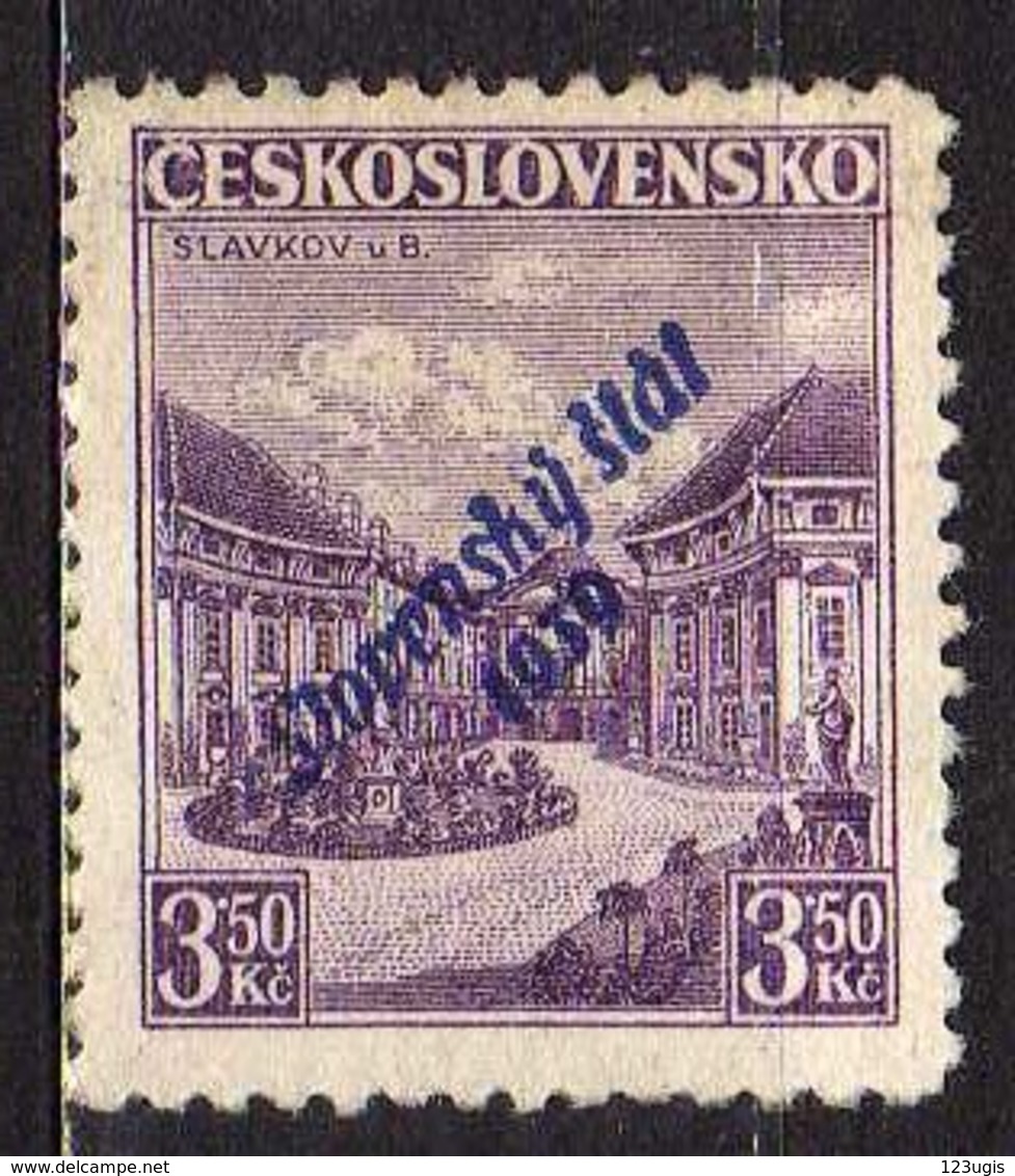 Slowakei / Slovakia, 1939, Mi 19 B * Geprüft [240319XXIV] - Unused Stamps