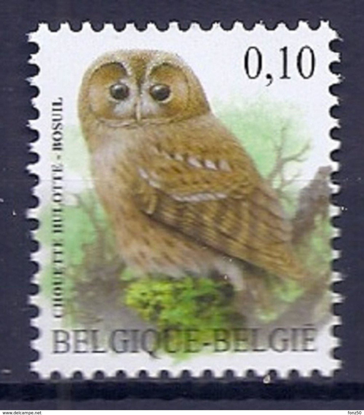 BELGIE * Buzin * Nr 3956 * Postfris Xx * DOF WIT  PAPIER - 1985-.. Oiseaux (Buzin)