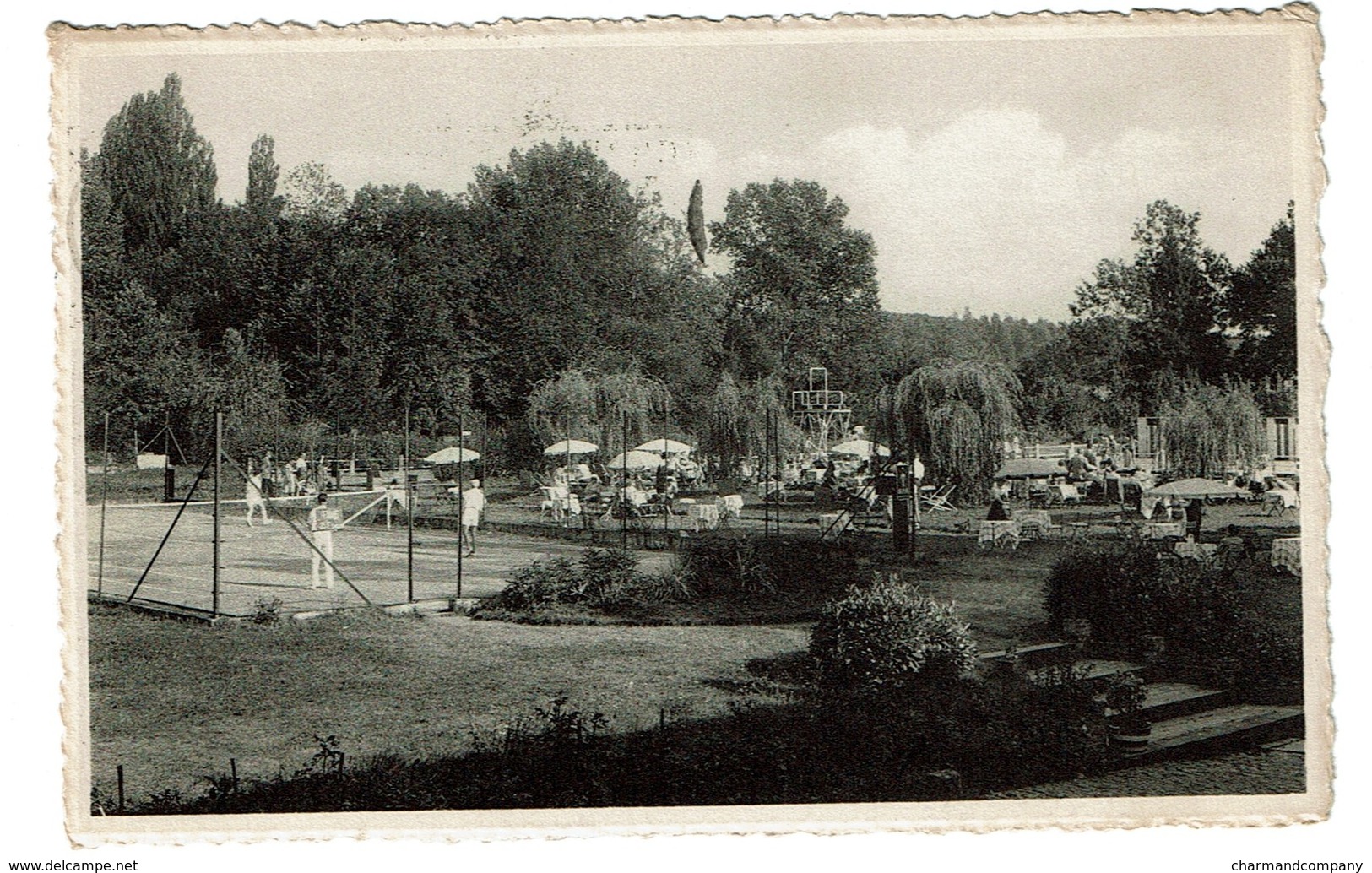 Auberge Des Etangs à BONLEZ - Tennis  - Circulée - Edit. Tuerlinckx Overijse -  2 Scans - Chaumont-Gistoux