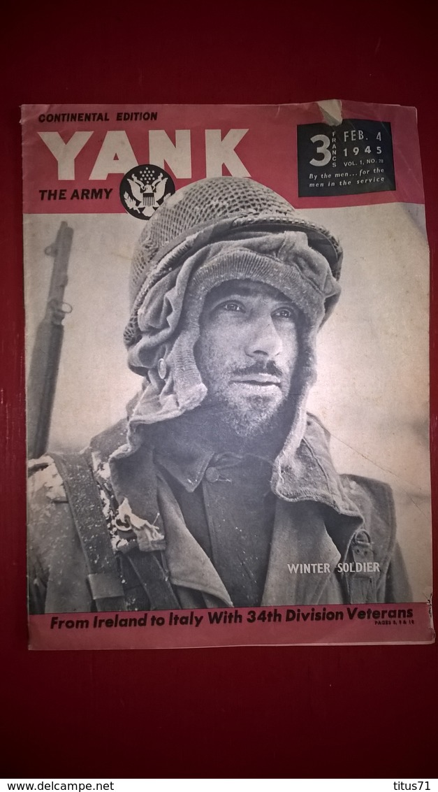 Revue Américaine YANK 4 Février 1945 Pour Les Soldats US Combattants En Europe - US Magazine For Fighters In Europa - 1900 - 1949