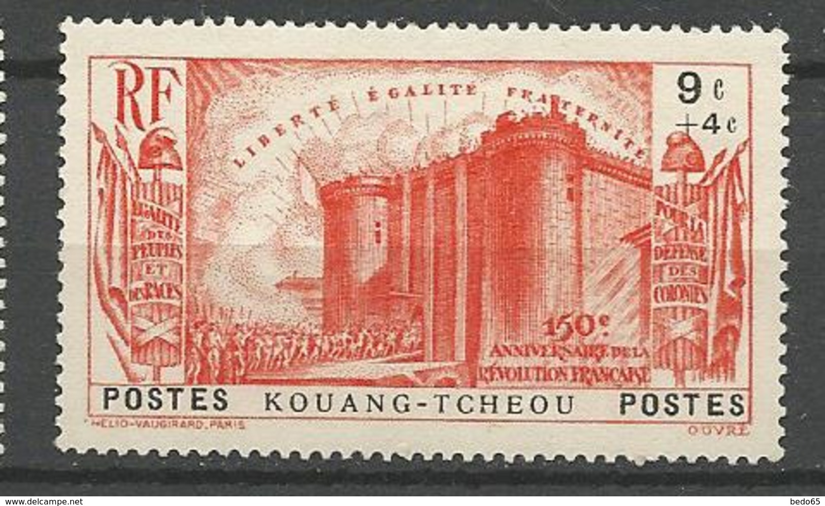 KOUANG-TCHEOU N° 122 NEUF**  SANS CHARNIERE   / MNH - Ungebraucht