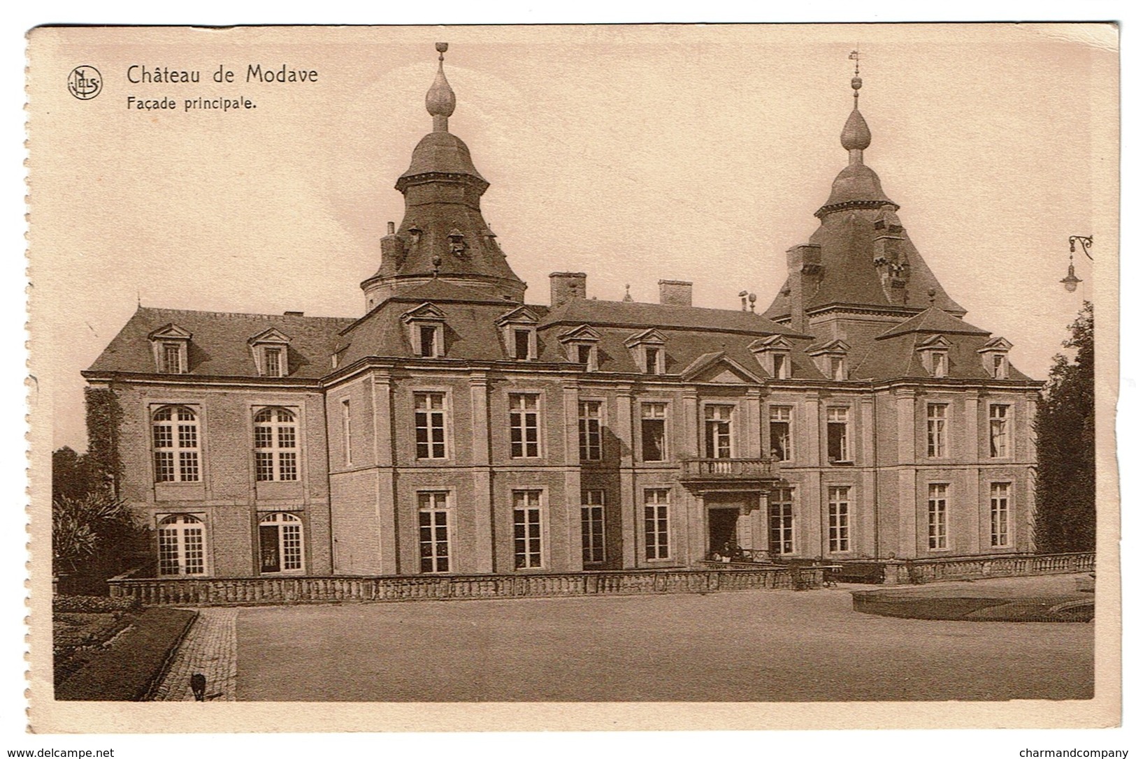 Château De Modave - Façade Principale - Ciruclée En 1957 -  2 Scans - Modave