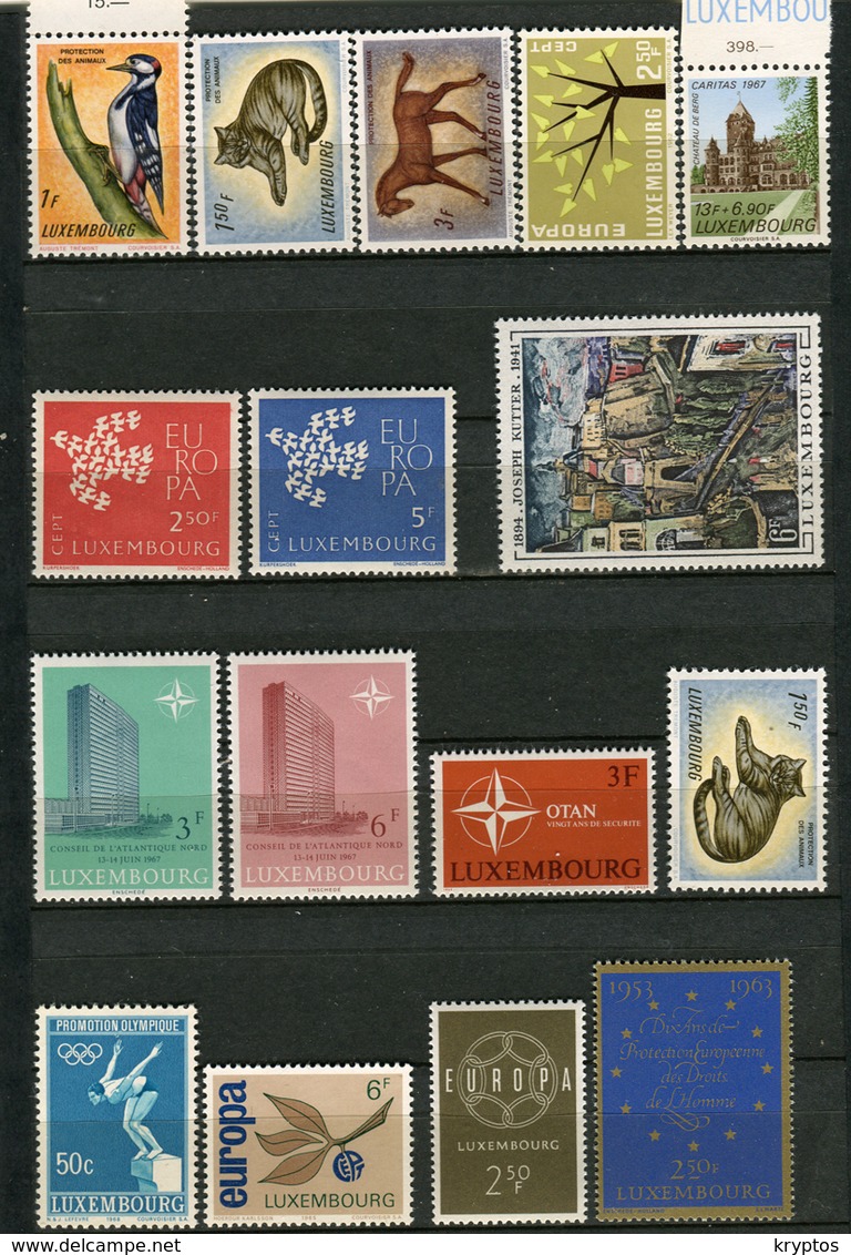 Luxembourg.16 Diff. MINT - Collections