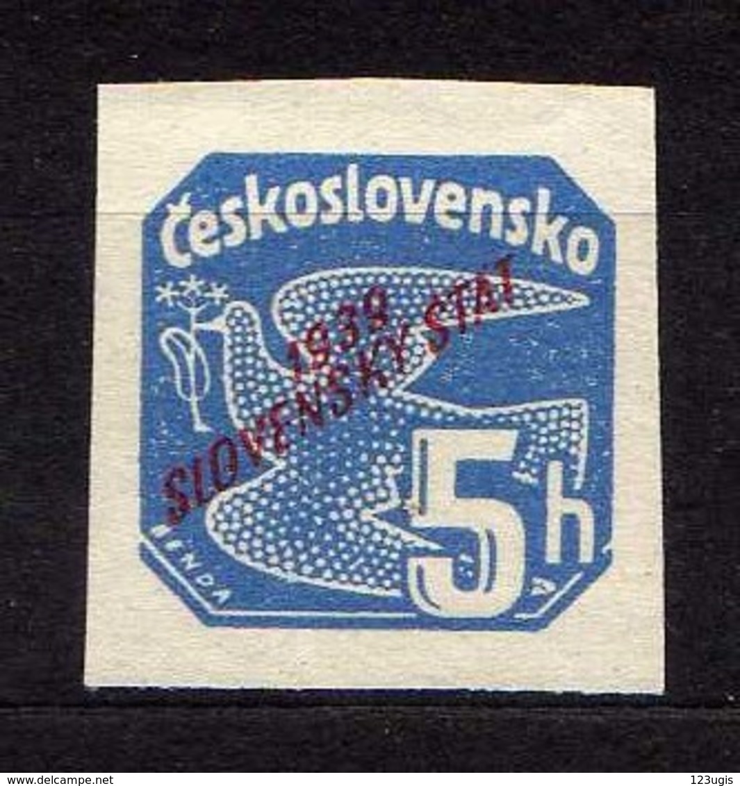 Slowakei / Slovakia, 1939, Mi 27 ** [240319XXIV] - Ungebraucht