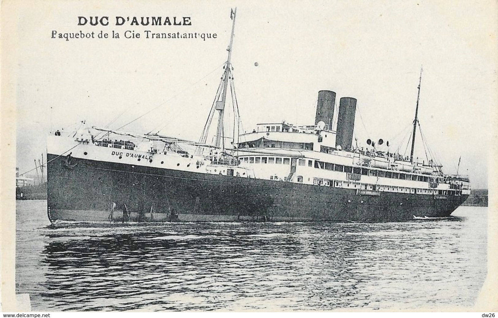 Le Duc D"Aumale - Paquebot De La C.G.T. Compagnie Générale Transatlantique - Carte Non Circulée - Piroscafi