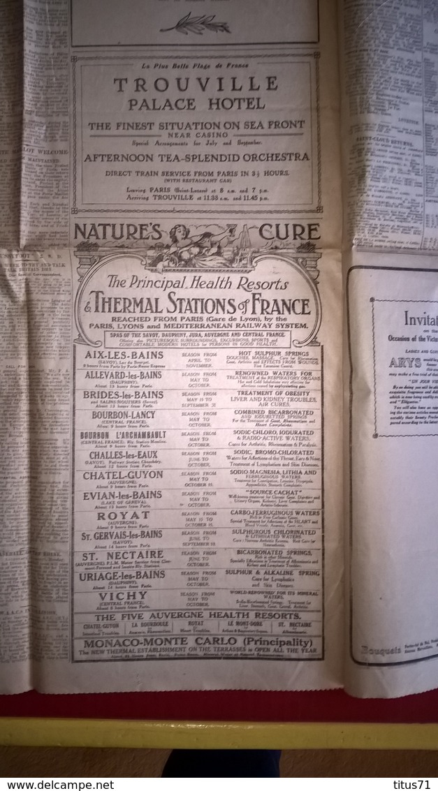 Daily Mail - Continental Edition 15/07/1919 - Défilé Des Alliés à Paris / Parade Of Alliers In Paris - Otros & Sin Clasificación