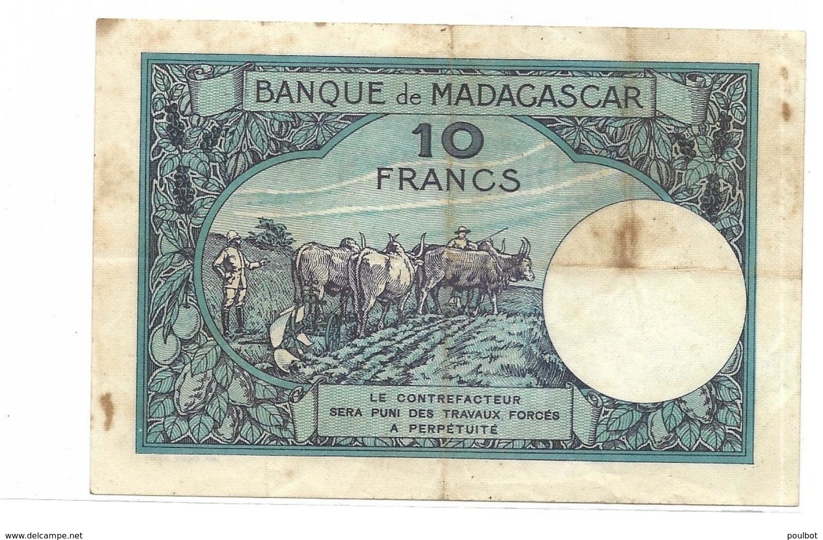 10 Francs Madagascar - Madagaskar