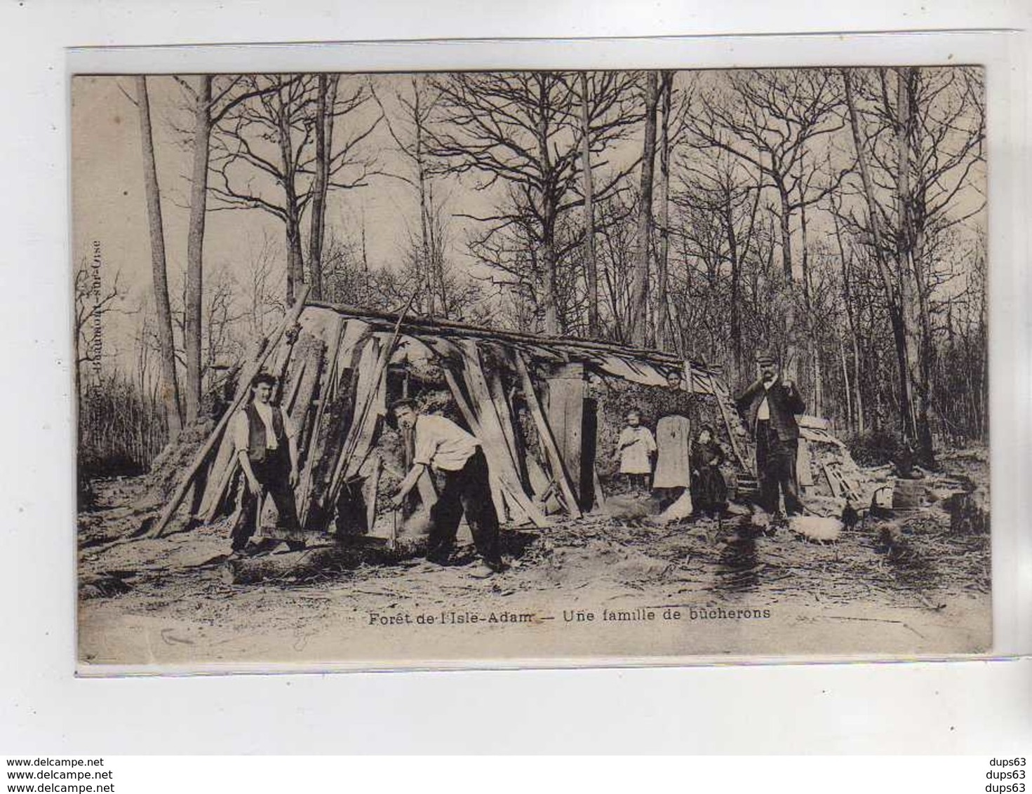 Forêt De L'ISLE ADAM - Une Famille De Bûcherons - état - L'Isle Adam