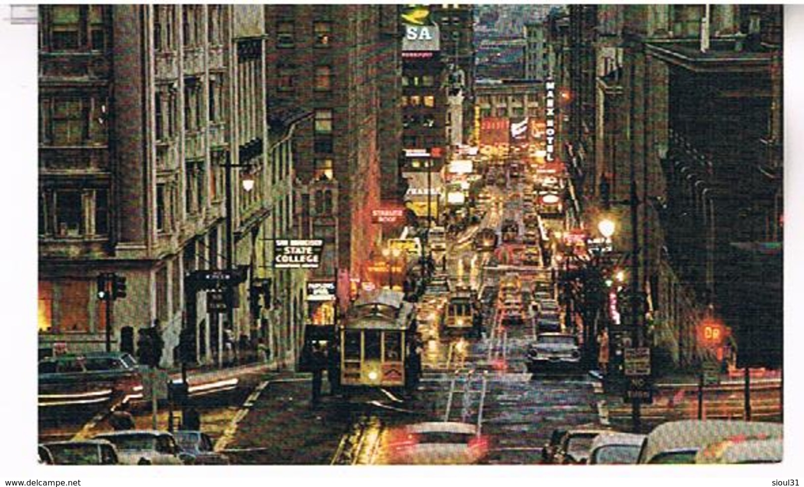 SAN  FRANCISCO BUSY CABLE  CARS     TBE US358 - San Francisco