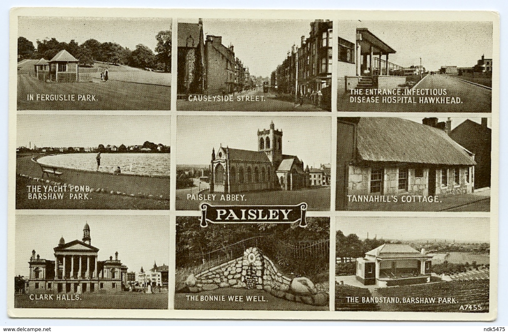 PAISLEY : MULTI-VIEW - ENTRANCE TO INFECTIOUS DISEASE HOSPITAL, HAWKHEAD - Renfrewshire