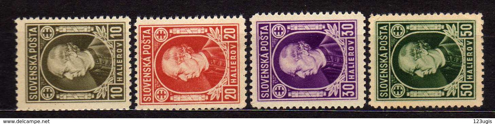 Slowakei / Slovakia, 1939, Mi 36-39 X A * [240319XXIV] - Unused Stamps