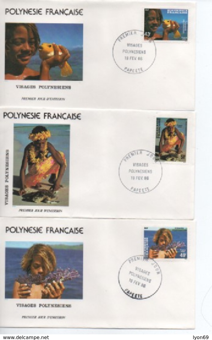 FDC POLYNESIE    VISAGES PLYNESIENS    N° YVERT ET TELLIER  249/1 - FDC