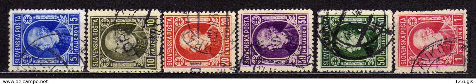 Slowakei / Slovakia, 1939, Mi 35-40 X A, Gestempelt [240319XXIV] - Gebraucht