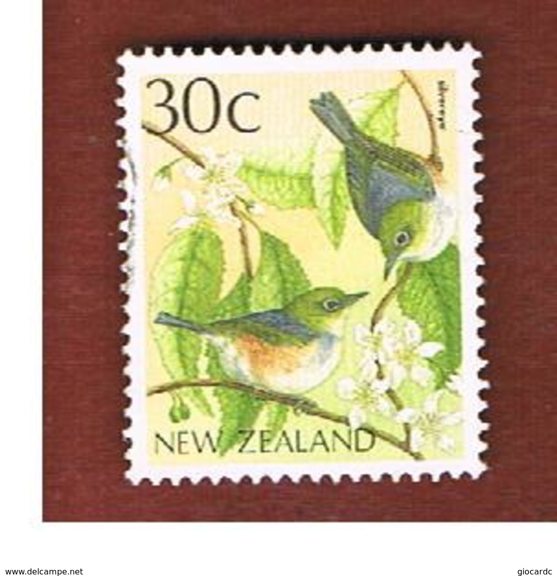 NUOVA ZELANDA (NEW ZEALAND) - SG 1462 -  1988 NATIVE BIRDS: SILVEREYE   -  USED° - Usati