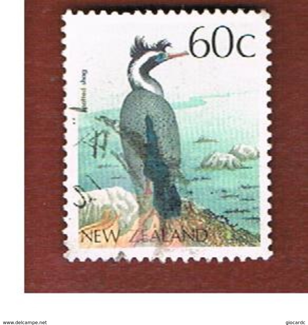 NUOVA ZELANDA (NEW ZEALAND) - SG 1465 -  1988 NATIVE BIRDS: SPOTTED SHAG   -  USED° - Usati