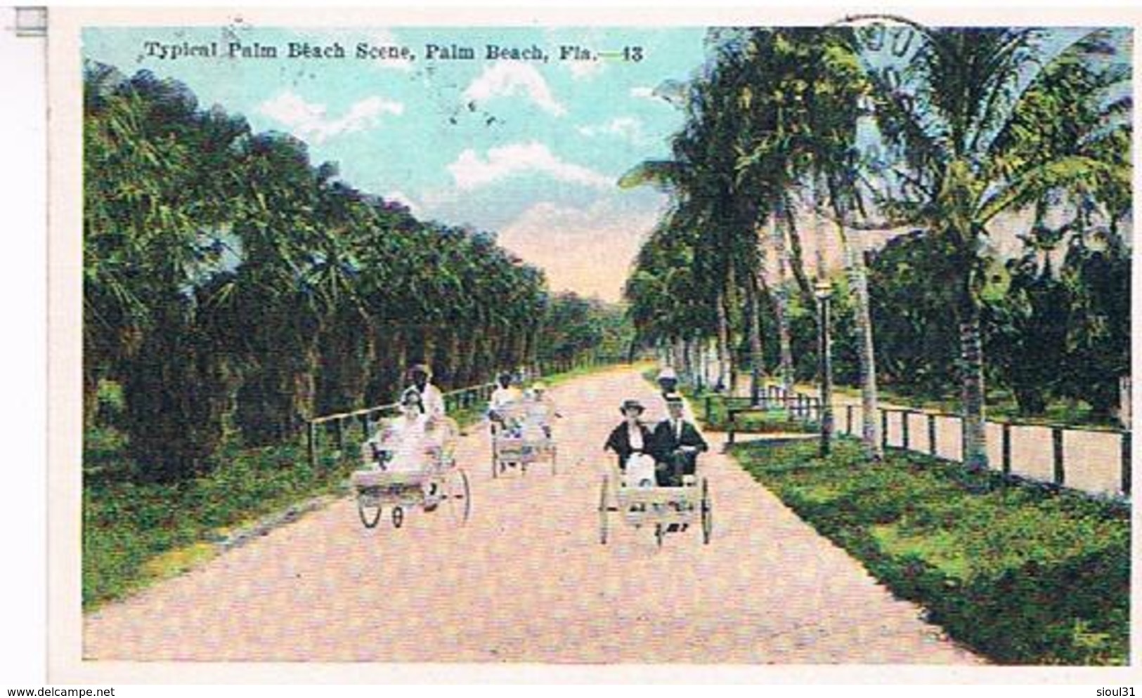 TYPICAL  PALM  BEACH SCENE  PALM  BEACH   FLA    BE US364 - Palm Beach