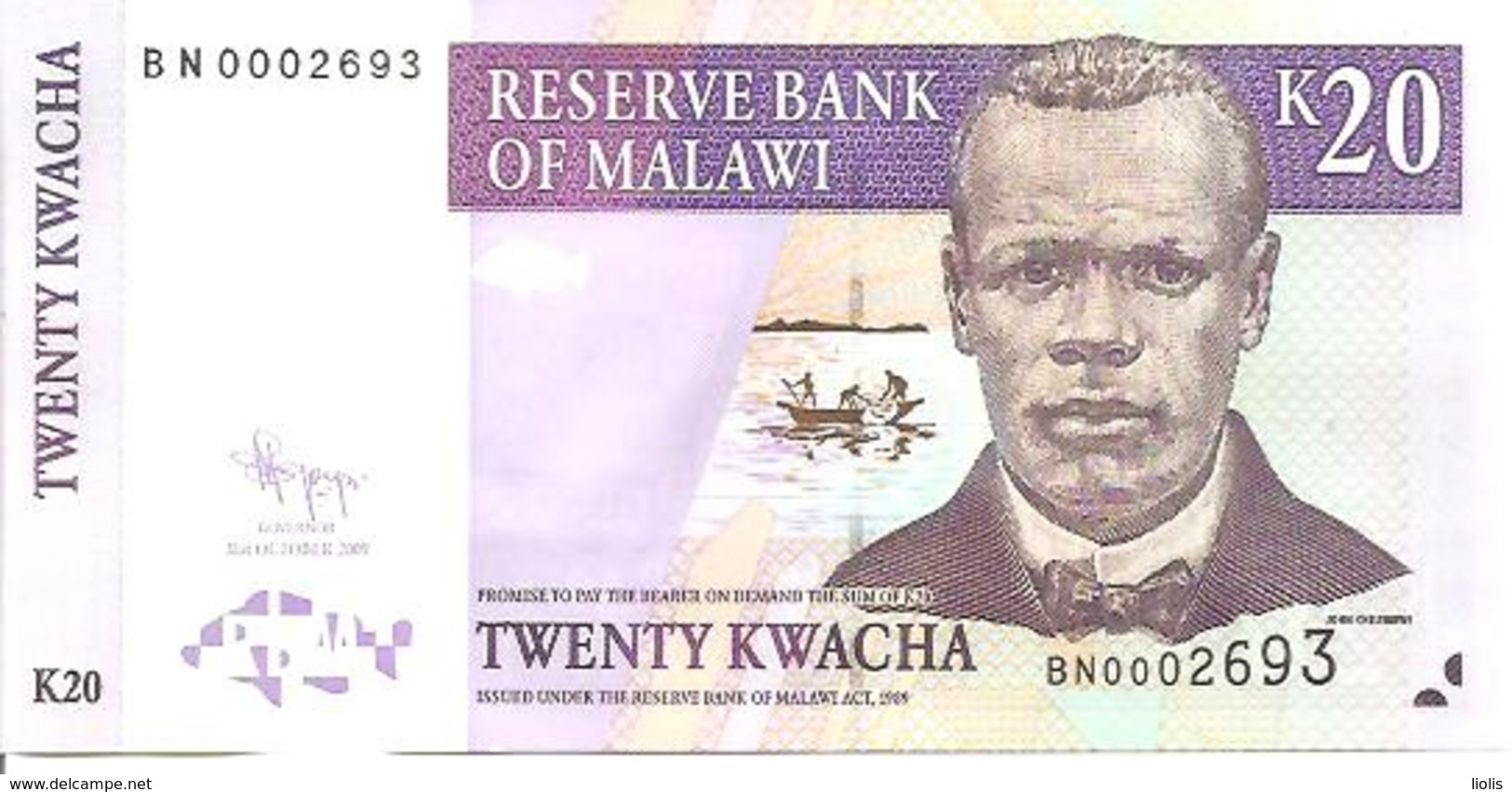 Malawi  P-52d  50  Kwacha  2009  UNC - Malawi