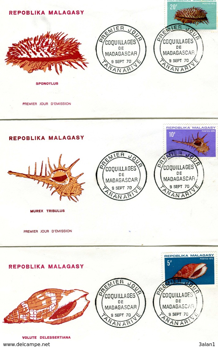 Repoblika Malagasy Madagascar = LOT De + 120 Enveloppes FDC 1er Jour PORT FRANCE GRATUIT - Madagascar (1960-...)