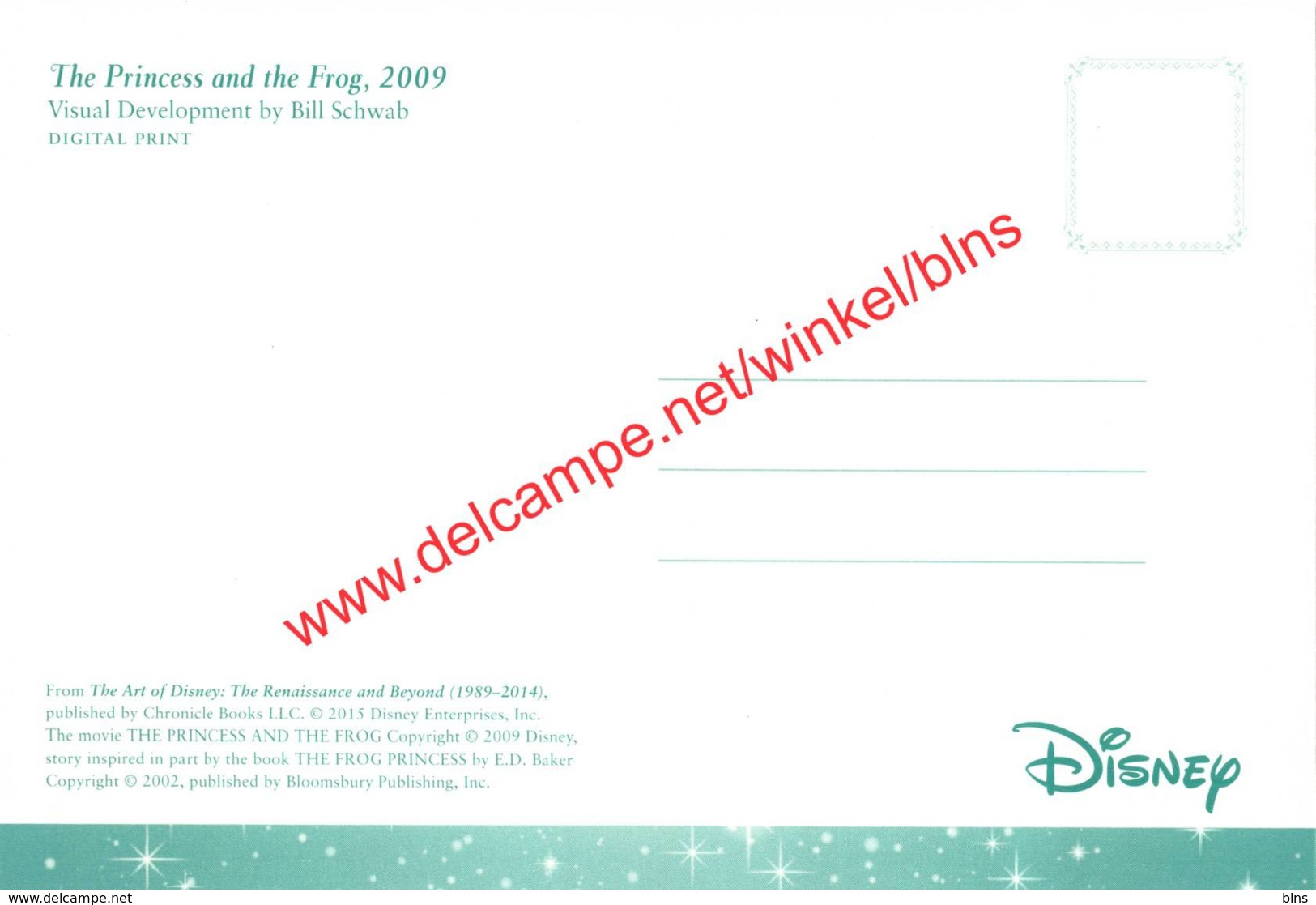 The Princes And The Frog 2009 - Visual Development By Bill Schwab - Walt Disney - Autres & Non Classés