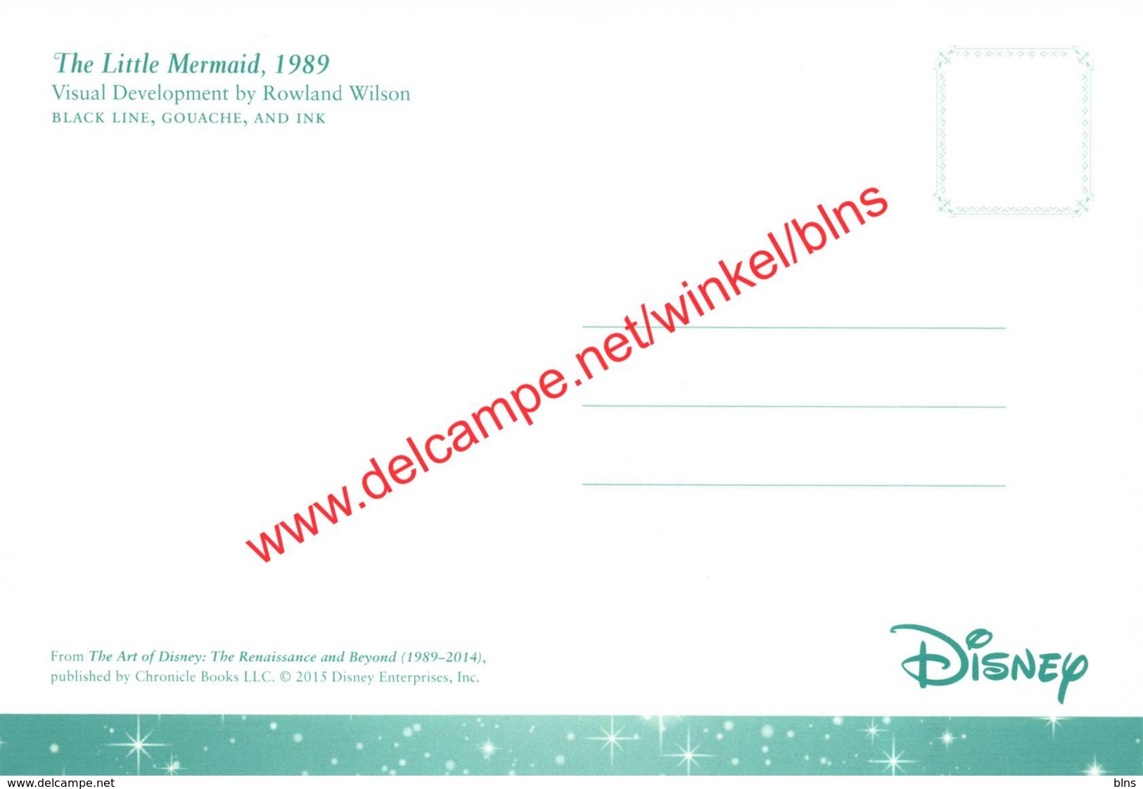 The Little Mermaid 1989 - Visual Development By Rowland Wilson - Walt Disney - Autres & Non Classés