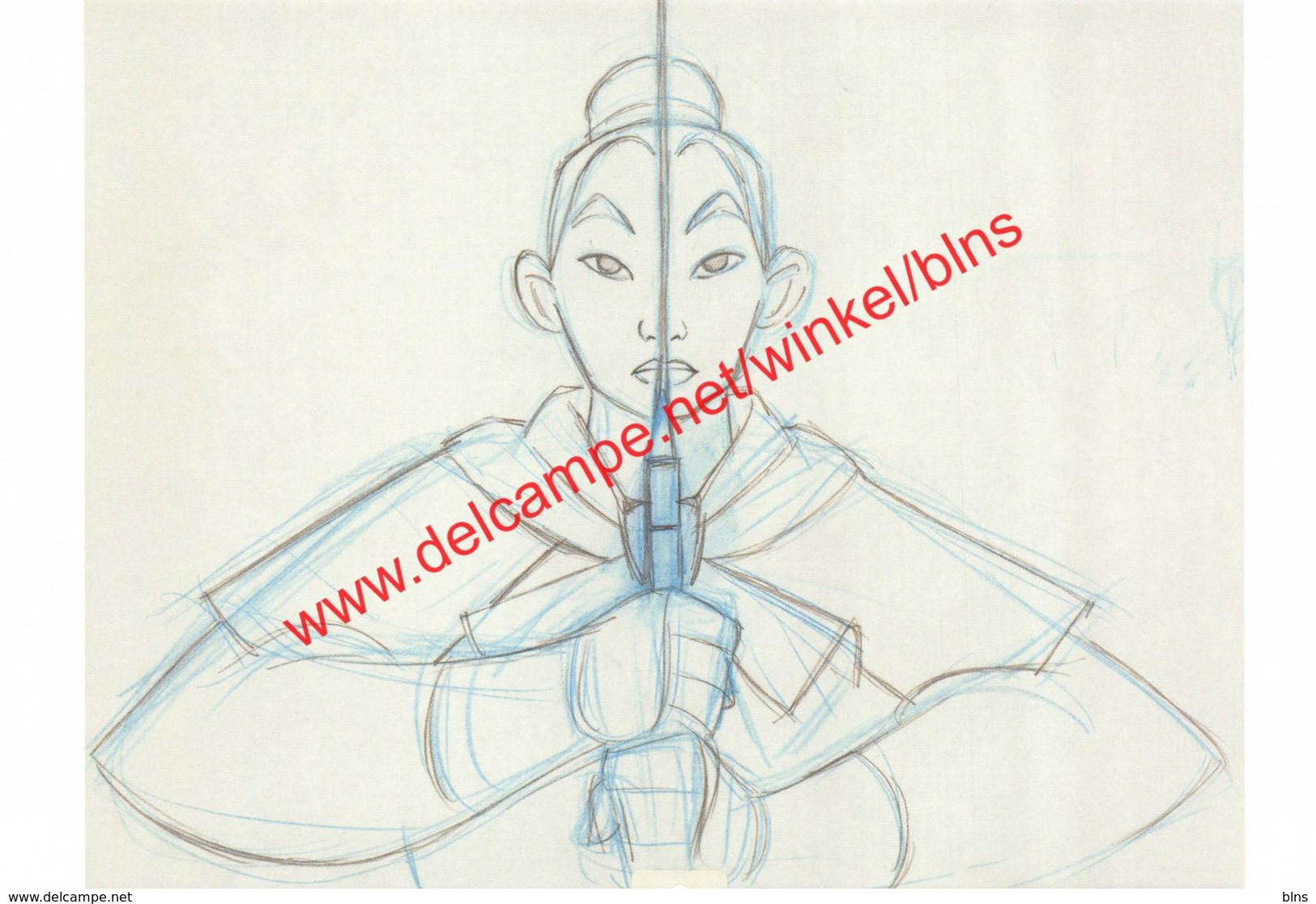 Mulan 1998 - Rough Animation By Mark Henn - Walt Disney - Autres & Non Classés