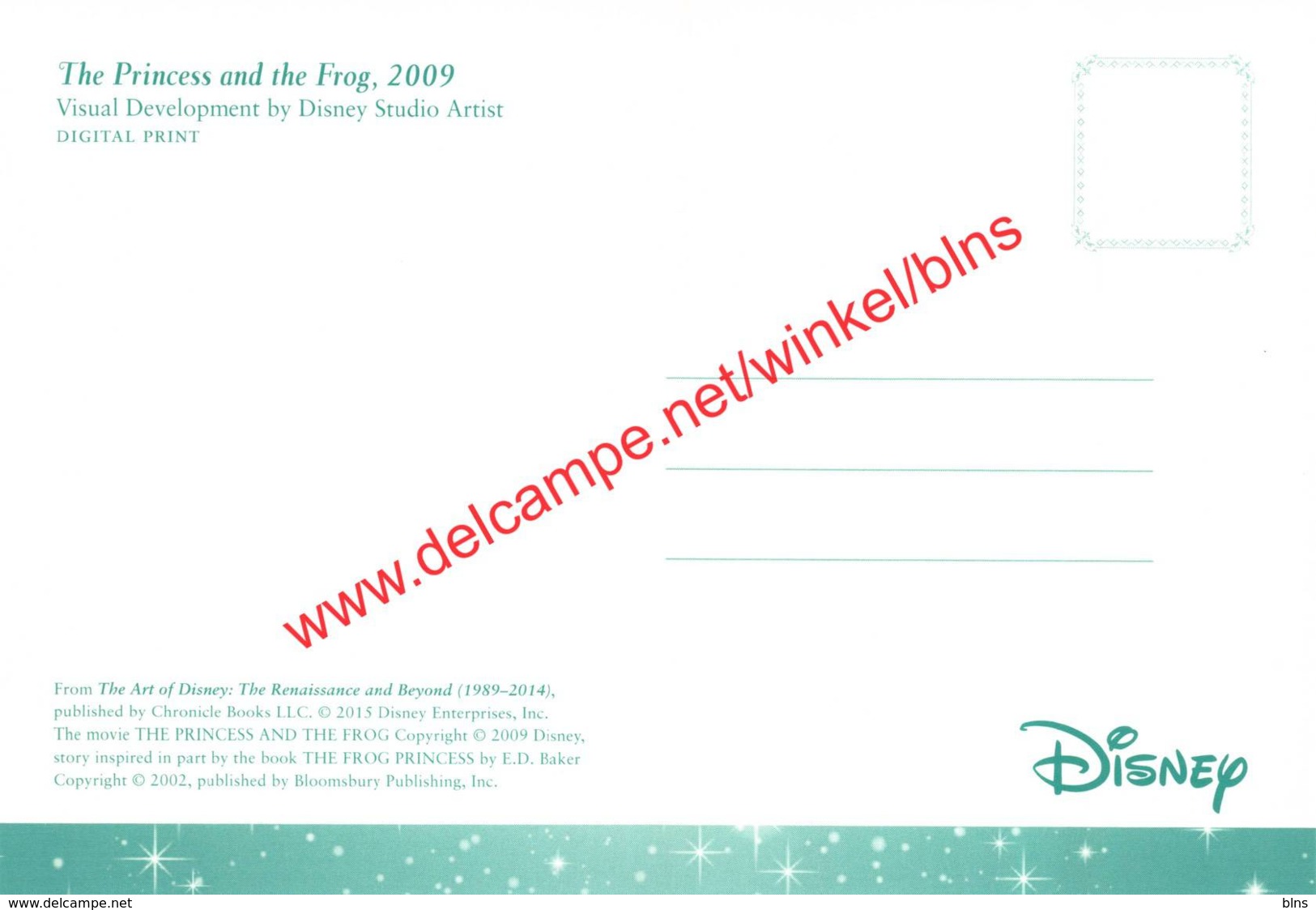 The Princes And The Frog 2009 - Visual Development By Disney Studio Artist - Walt Disney - Autres & Non Classés
