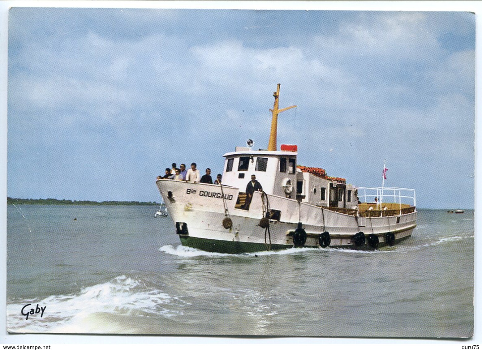 CPSM 1965 * FOURAS - ILE DAIX Le Baron GOURGAUD Assurant Le Service Pointe De La Fumée Ile D'Aix * Bateau à Coque Acier - Fouras-les-Bains