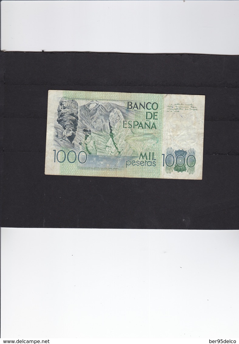 ESPAGNE Billet De 1.000 Pesetas ( Photo Recto Verso ) - [ 4] 1975-… : Juan Carlos I