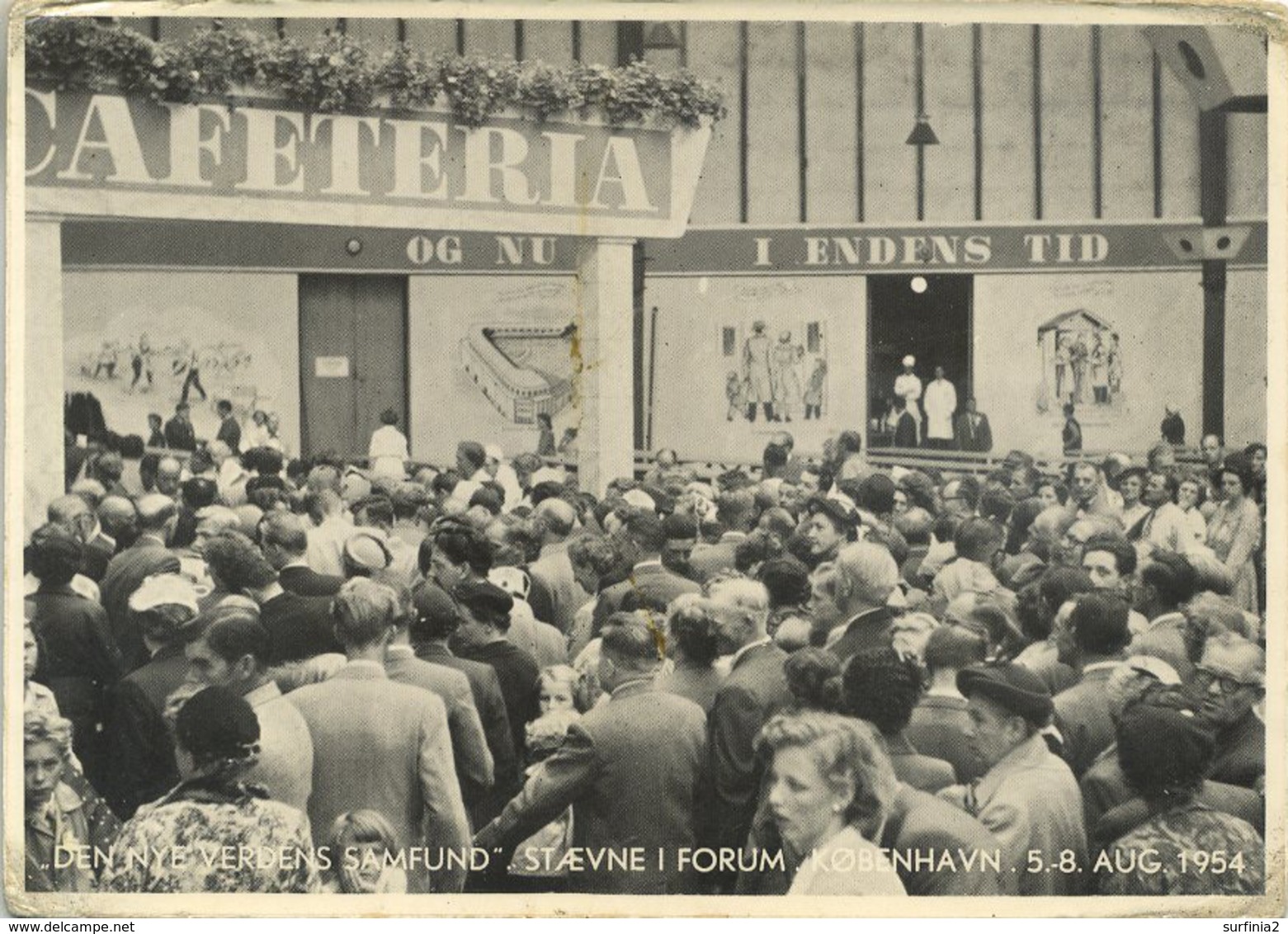 DENMARK - KOBENHAVN - DEN NYE VERDENS SAMFUND ST AEVNE I FORUM 5-8 AUG 1954 RP - Denmark